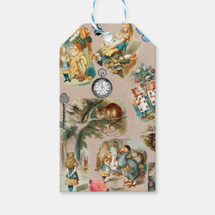 Étiquettes-cadeau Alice à Wonderland Cheshire Cat Characters