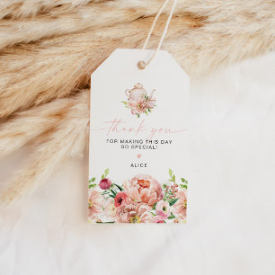 Étiquettes-cadeau ALICE Blush Aquarelle Ressort Floral Élégant Favor