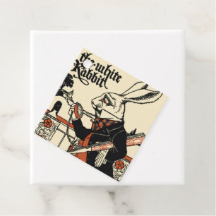 Étiquettes Cadeau Alice White Rabbit Classic Wonderland