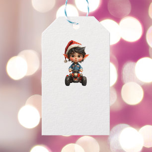 Étiquettes-cadeau All Terrain Christmas Elf White Gift Tags