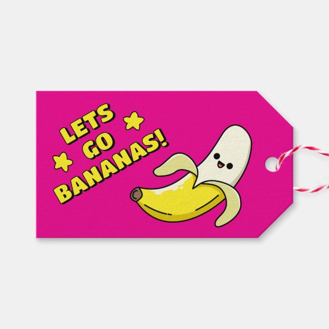 Étiquettes-cadeau Allons Bananes ! (Devant (Horizontal))