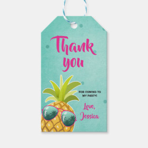 Étiquettes-cadeau Aloha merci tags Tropical Ananas Luau