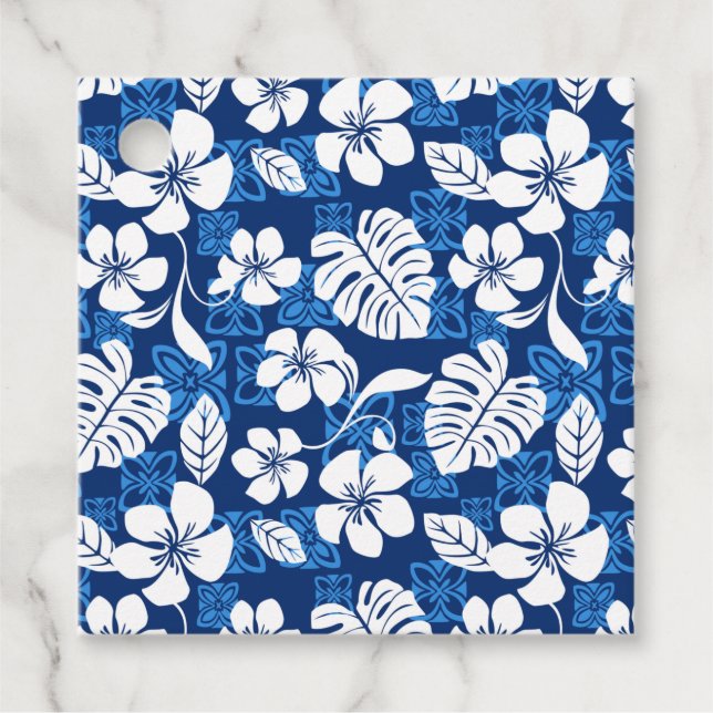ÉTIQUETTES CADEAU ALOHA VENDREDI (BLEU) (Devant)