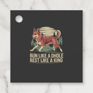 Étiquettes Cadeau Amateur de Dhole Faune Canidé Chien Sauvage Asiati