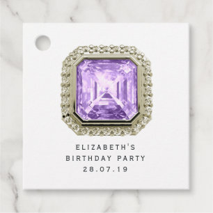 Étiquettes Cadeau Amethyst février Birthstone