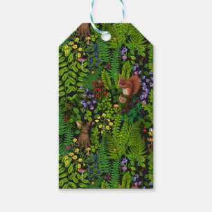 Étiquettes-cadeau Amimies et plantes des bois