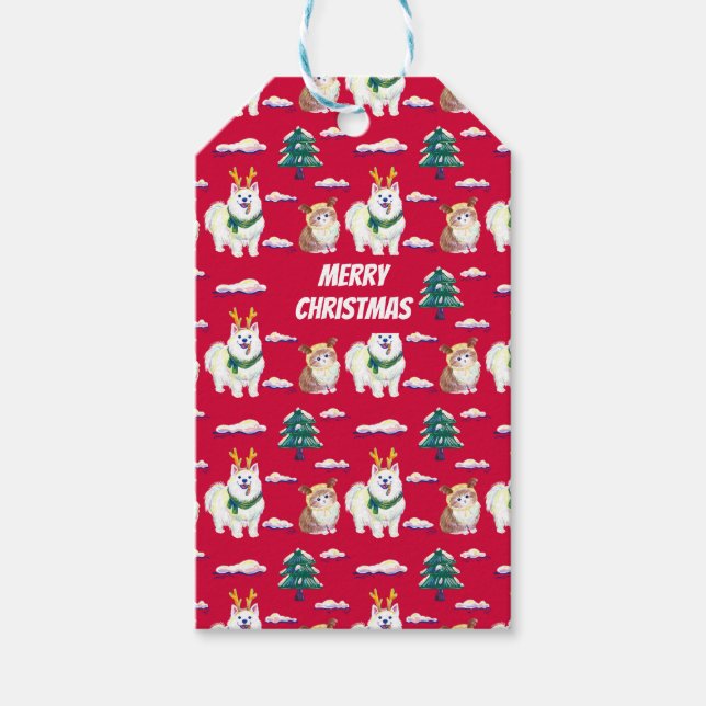 Étiquettes-cadeau Amis de Noël (Devant)