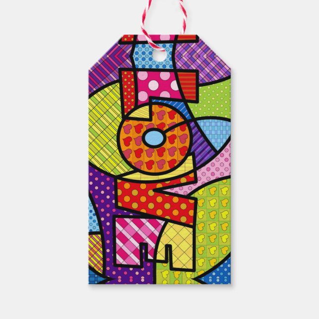 Étiquettes-cadeau Amour (Devant)