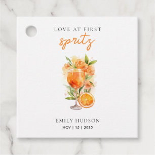 Étiquettes Cadeau Amour à la Fête des mariées First Spritz
