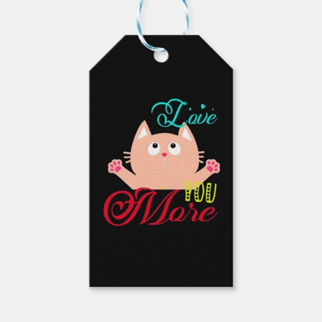 Étiquettes-cadeau Amour à l'élégant style  (Devant)