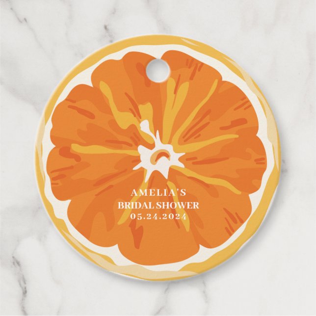 Étiquettes Cadeau Amour au premier spritz d'été  Shower de mariage  (Devant)