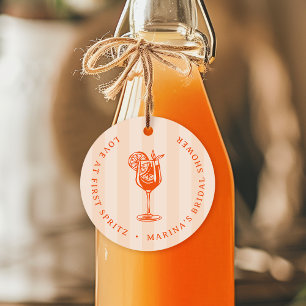 Étiquettes Cadeau Amour au Premier Spritz : Fête de Mariage