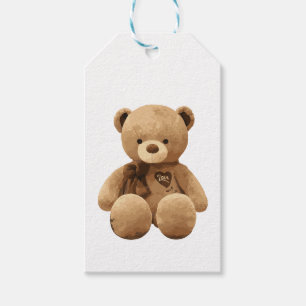 Étiquettes-cadeau Amour de l'ours