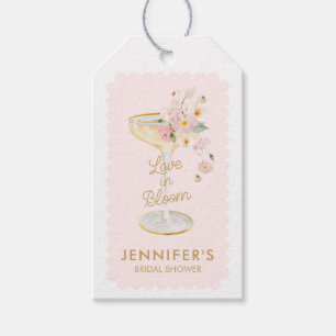 Étiquettes-cadeau Amour en fleur Fête des mariées Favoriser