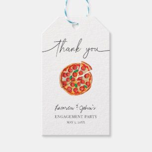Étiquettes-cadeau Amour et Pizza
