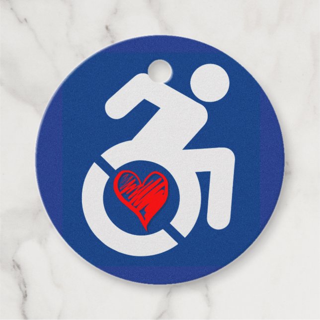 Étiquettes Cadeau Amour Handicap (Devant)