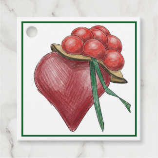 Étiquettes Cadeau Amour noir