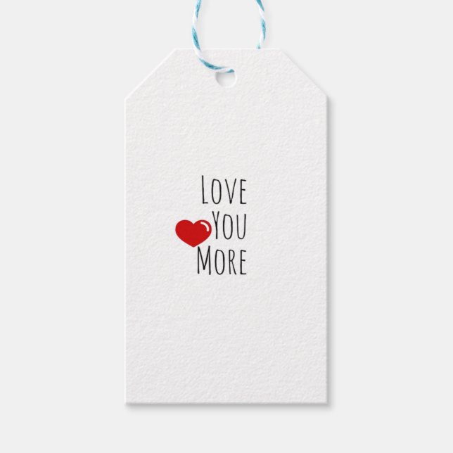 Étiquettes-cadeau Amour Plus Esthétique Raffiné  (Devant)