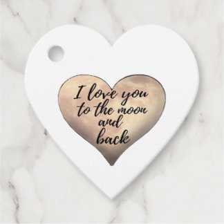 Étiquettes Cadeau Amour pour vous jusqu'à la lune et retour Couple C