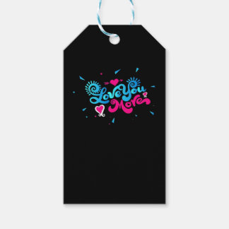 Étiquettes-cadeau Amour pour vous Plus Propre Style de Typographie