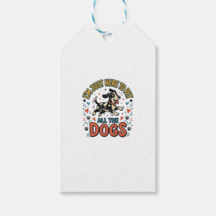 Étiquettes-cadeau Amoureux de Chien Drôle Vintage Animal de Compagni