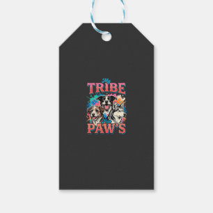 Étiquettes-cadeau Amoureux des chiens Ma tribu a des pattes