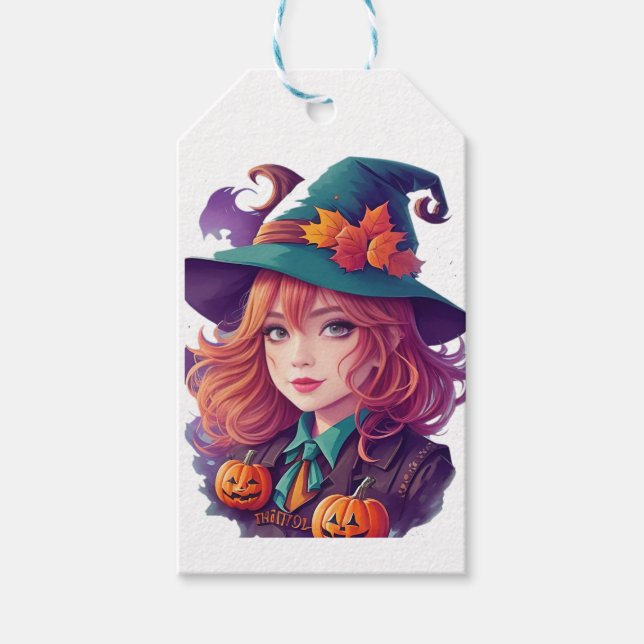 Étiquettes-cadeau Amusant Halloween épouvantable (Devant)