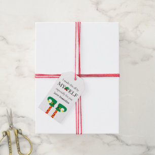 Étiquettes-cadeau Amusement J'ai fait ceci par Mon Nom de Lutin