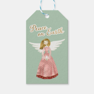 Étiquettes-cadeau Angel Peace on Earth Christmas Cadeaux Tags