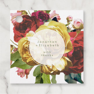 Étiquettes Cadeau Anglais Garden Boho Rose Wedding Favor Tags