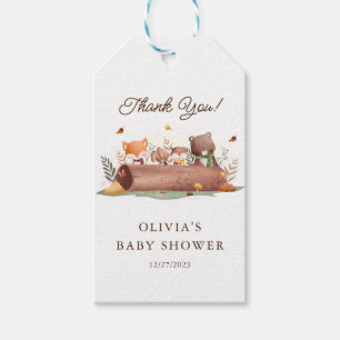 Étiquettes-cadeau Animaux adorables des bois