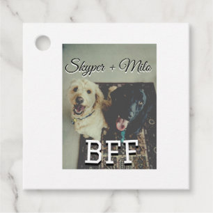 Étiquettes Cadeau Animaux de compagnie amis besties ajouter nom anim