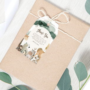 Étiquettes-cadeau Animaux de fête à l'aquarelle Photo Fête d'anniver