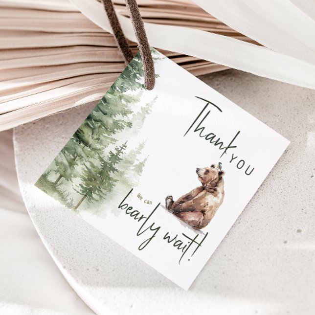 Étiquettes Cadeau Animaux des bois Nous pouvons étancher le Merci d' (Créateur téléchargé)