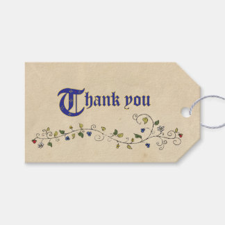 Étiquettes-cadeau Animaux médiévaux merci faveur tag
