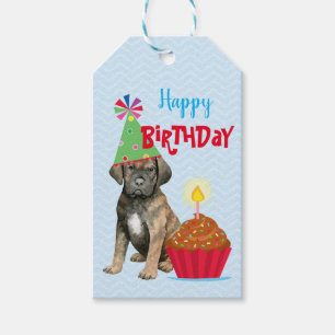 Étiquettes-cadeau Anniversaire Cupcake Cane Corso Tags cadeaux