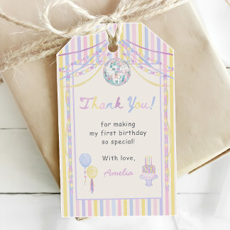 Étiquettes-cadeau Anniversaire de naissance coloré pour enfants Fête