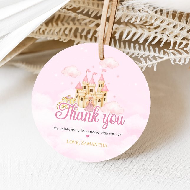 Étiquettes Cadeau Anniversaire de Princesse (Four Ever Princess Birthday Party Favor Tags)
