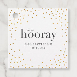 Étiquettes Cadeau anniversaire de sip sip hooray