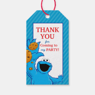 Étiquettes-cadeau Anniversaire du Cookie Monster