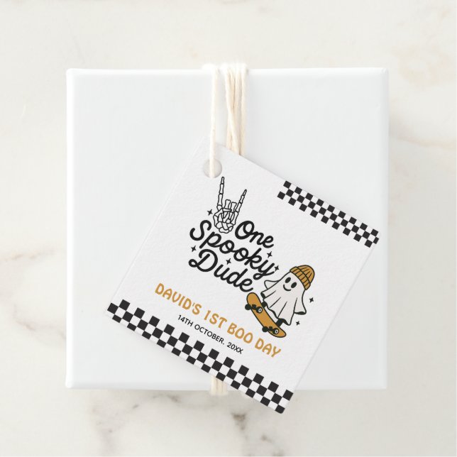 Étiquettes Cadeau Anniversaire d'un Mec Éffrayant (En situation)