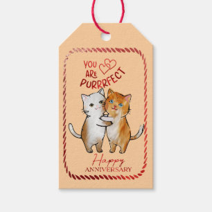 Étiquettes-cadeau Anniversaire : Vous êtes Purrfect pour les amoureu