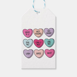Étiquettes-cadeau Anti Valentine's Day Funny Single Awareness