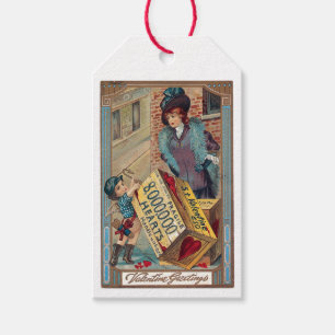 Étiquettes-cadeau Antique Valentine Salutations