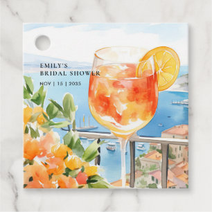 Étiquettes Cadeau Aperol Spritz Amalfi Enterrement de Vie de Jeune F