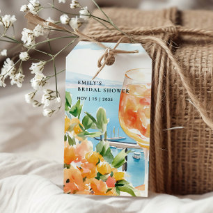 Étiquettes-cadeau Aperol Spritz Amalfi Enterrement de Vie de Jeune F