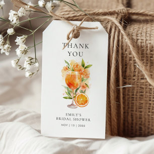 Étiquettes-cadeau Aperol Spritz Baby Shower Mariage