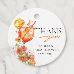 Étiquettes Cadeau Aperol Spritz Fête des mariées Favoriser les étiqu