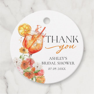 Étiquettes Cadeau Aperol Spritz Fête des mariées Favoriser les étiqu