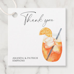 Étiquettes Cadeau Aperol Spritz - Remerciements de mariage